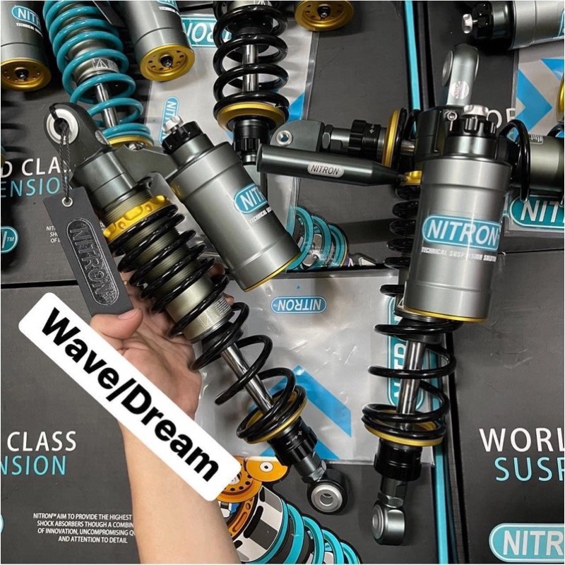 Phuộc Nitron DNA ty vàng ty trắng có bình dầu sirius / wave / dream / Jupiter