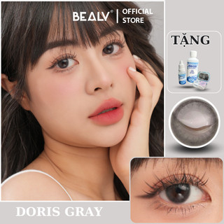 Kính áp tròng BEALY lens cận Hàn Quốc đường kính 14mm từ 0-6 độ Doris gray