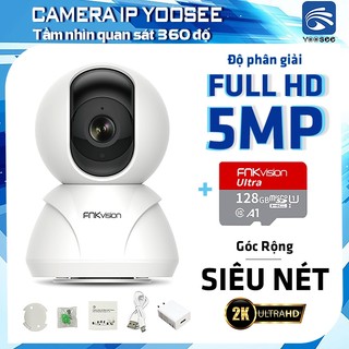 Camera Wifi Yoosee G1 chống trộm 8 Led Xem Đêm Có xoay 360 độ phân giải FULL HD 5.0MP Không Dây bảo hành 36 tháng