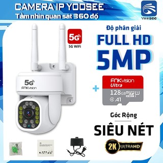 Camera ngoài trời wifi PTZ D7-5G Yoosee, phiên bản tiếng việt - FNKVISION  5.0MP, quan sát 360 độ, Full HD BH 36 tháng
