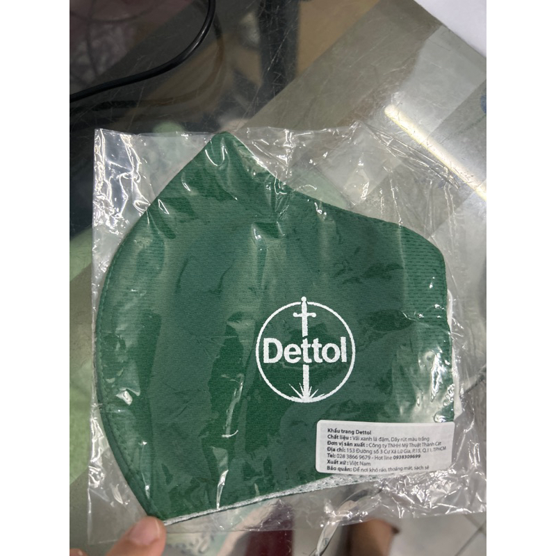 KHẨU TRANG VẢI 2 lớp kháng khuẩn OXY/DETTOL