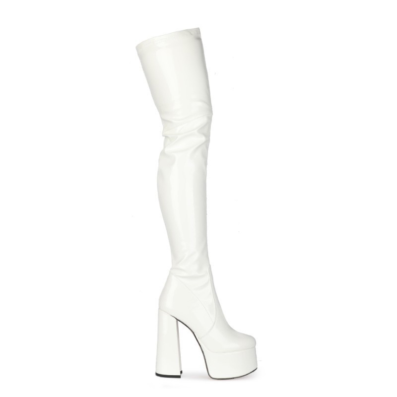 BOOT DA BÓNG 15CM GÓT VUÔNG ĐỦ MÀU DÀI QUA GỐI BOOTDANCER GIÁ SỈ CECE.STORE b1130