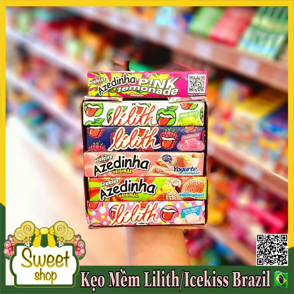 🍓🍏 Kẹo mềm Lilith/Icekiss - Brazil 🇧🇷🇧🇷