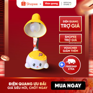 Đèn bàn Điện Quang ĐQ DKL04 B (kiểu trẻ em, vàng trắng, có bóng)