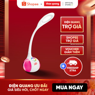Đèn bàn sạc LED Bảo vệ thị lực Điện Quang ĐQ LDL06B 5W (Pin Lithium, 5W, màu trắng, có đèn ngủ)