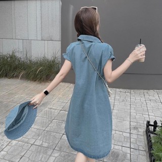 đầm bò giặt kèm mũ ạ