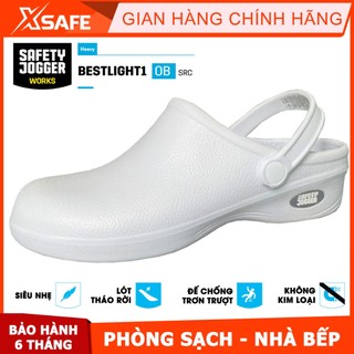 Giày chống trượt Oxypas Bestlight siêu nhẹ tiêu chuẩn EN chuyên dụng cho giày bảo hộ phòng sạch (trắng)