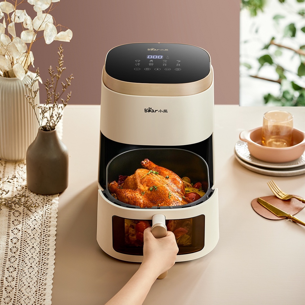 Nồi Chiên Không Dầu, Bếp Chiên Không Dầu Bear F15E3 Dung Tích 5 Lít, Chính Hãng- BH 12 Tháng- EnterHome