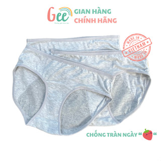 Quần lót nguyệt san chống tràn Gee 35-75kg, set 3 quần tam giác nữ vải sợi sồi mềm mịn, thấm hút, kháng khuẩn, khử mùi