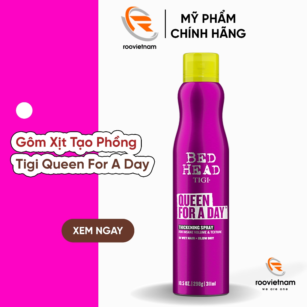 Xịt Tạo Phồng Dưỡng Ẩm Cho Tóc Mỏng Tigi Superstar Queen For A Day