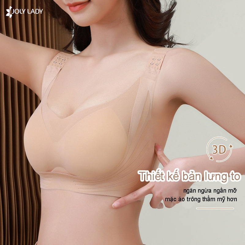 Áo lót định hình ngực Air - Comfort chống chảy xệ, áo ngực mặc áo dài không gọng không đường may JOLY LADY