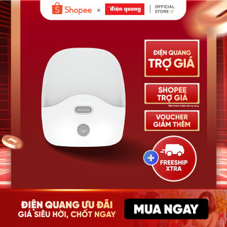Đèn ngủ LED Điện Quang ĐQ LNL06 WW (cảm biến quang và chuyển động, ánh sáng vàng)