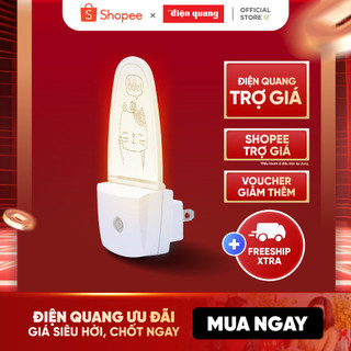 Đèn ngủ cảm biến LED Điện Quang ĐQ LNL10 (Cảm biến quang, ánh sáng trắng)