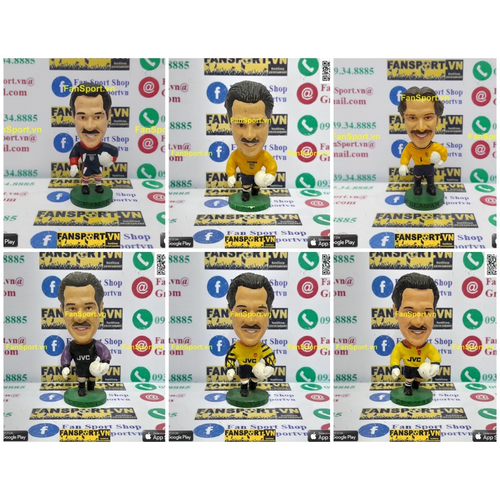 Tượng thủ môn bóng đá David Seaman 1 Arsenal England 1995 1996 1997 1998 home corinthian PL62 PRO290 E12 TSE01 prostars