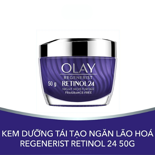 Kem Dưỡng Ẩm Ban Đêm Thúc Đẩy Tái Tạo Da & Mờ Nếp Nhăn OLAY REGENERIST Chiết Xuất RETINOL24 50G