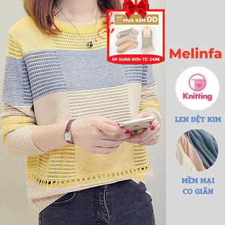 Áo len nữ dáng thụng trẻ trung chất len mềm mịn co giãn thoải mái nhiều màu mã A0209