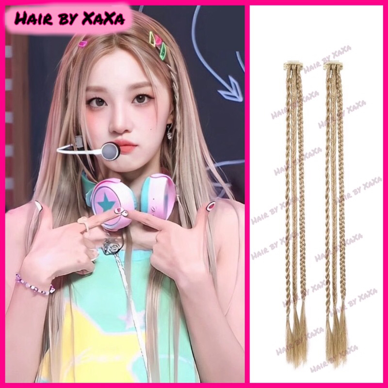 Một chiếc dây thun buộc Kẹp Nối Tóc Giả Thắt Bím 3 Sợi Nhỏ Mix Kiểu Y2K Cá Tính X155