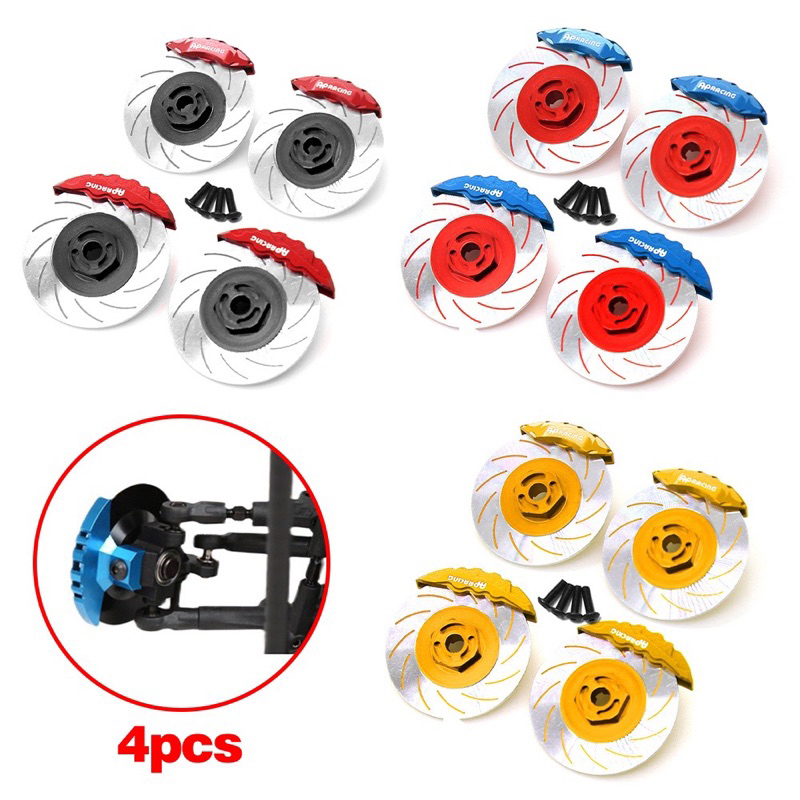 [8xrc8]Set 4 Phanh Đĩa 12mm Kim Loại 1/10 DRIFT RC 3RACING Sakura D5S D5