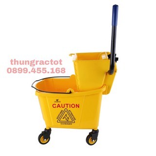 Xe vắt nước lau nhà nhỏ gọn, tiện lợi - Xe vắt móp công nghiệp 20L-32L