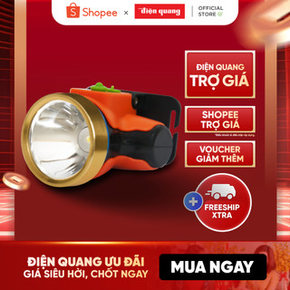 Đèn pin đội đầu Điện Quang ĐQ PFL14 R OY DL (Pin sạc Lithium, Cam – Vàng, 2.5W, daylight)
