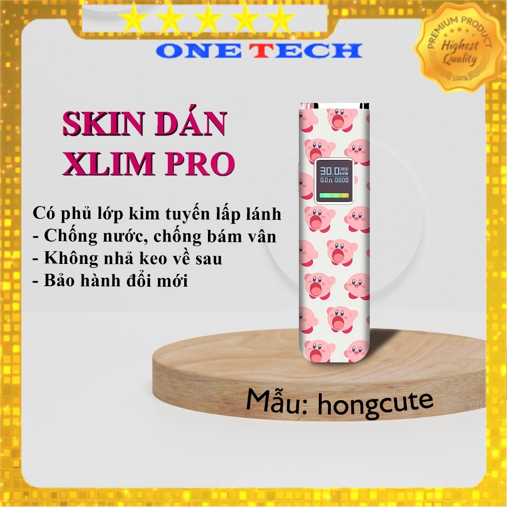 Miếng dán skin P.od XLim V1 , XLim V2 , Xlim SE, Favostix, Mẫu hồng cute (Inbox Shop tên Máy)