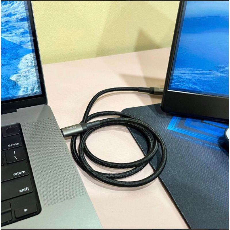 Cáp sạc nhanh Baseus 240W truyền tải dữ liệu 20Gbps dây bọc dù dài 120cm