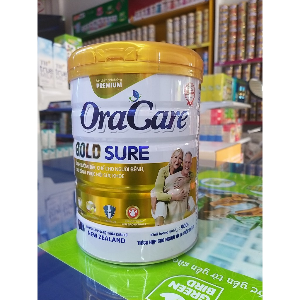 SỮA BỘT ORACARE GOLD SURE 900G ( DINH DƯỠNG ĐẶC CHẾ CHO NGƯỜI BỆNH, SAU BỆNH, PHỤC HỒI SỨC KHỎE.)