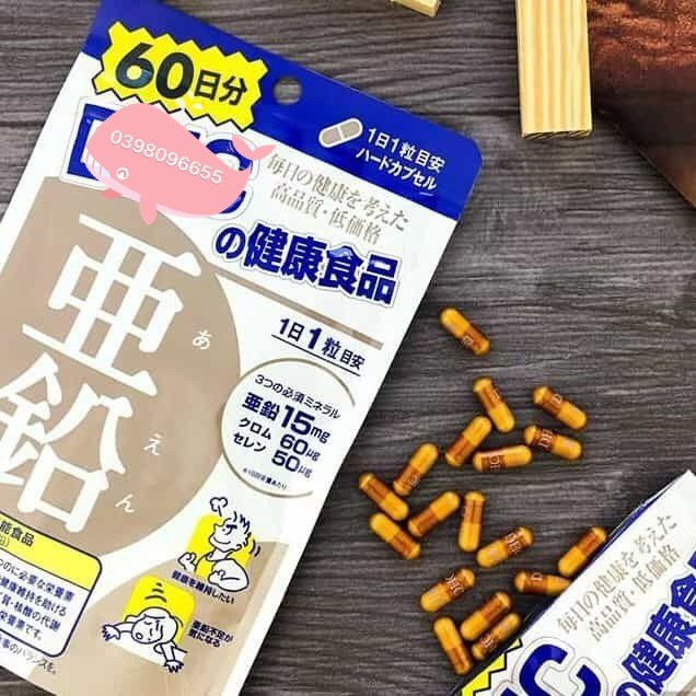 Viên uống Bổ sung Kẽm ZinC gói 60 viên