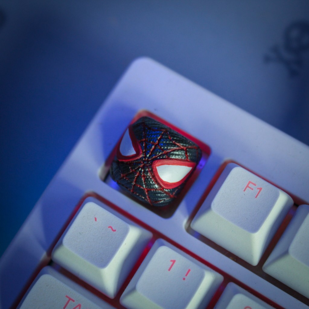 Spiderman keycap , nút bàn phím cơ - Artisan keycaps