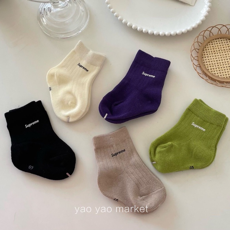 Vớ tất chữ cho bé nhiều màu sắc dễ thương