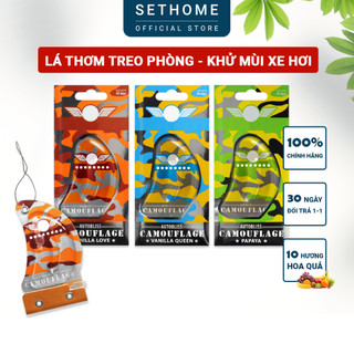 Lá thơm treo phòng thơm xe ô tô khử mùi hôi phòng tắm nhà vệ sinh