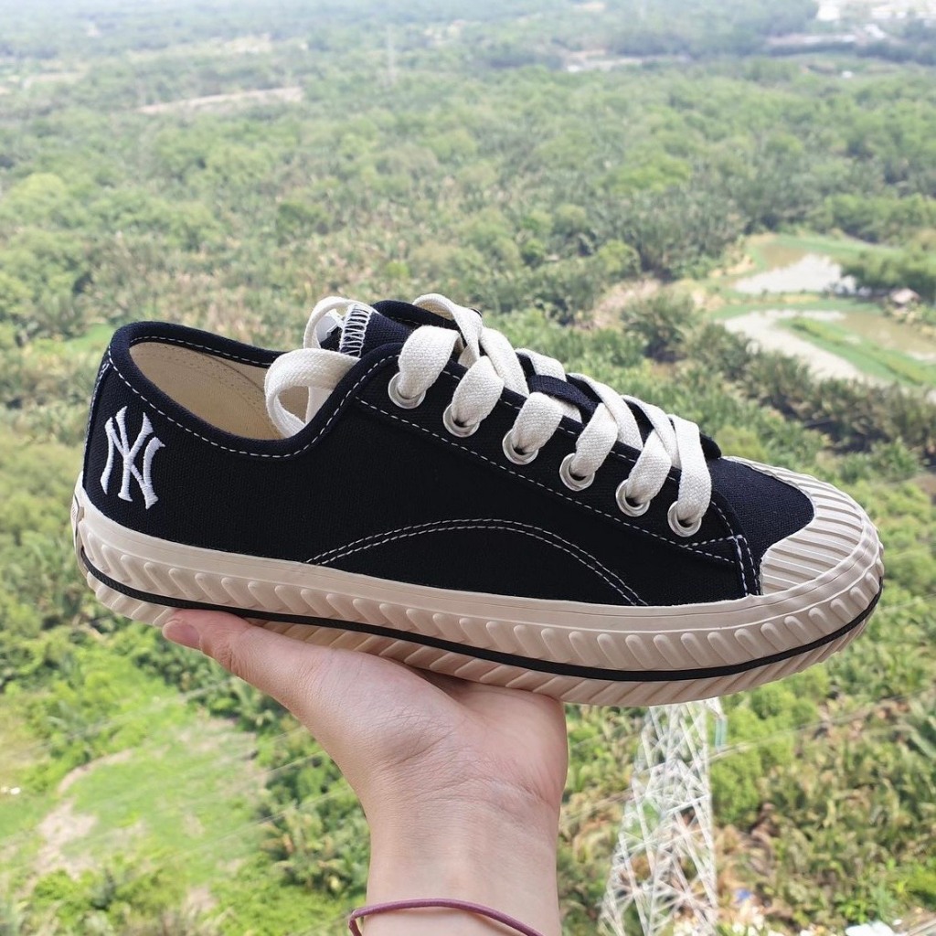 Giày MLB Playball NY *Black*, Playball Monogram, giày sneaker chính hãng, mlb chính hãng