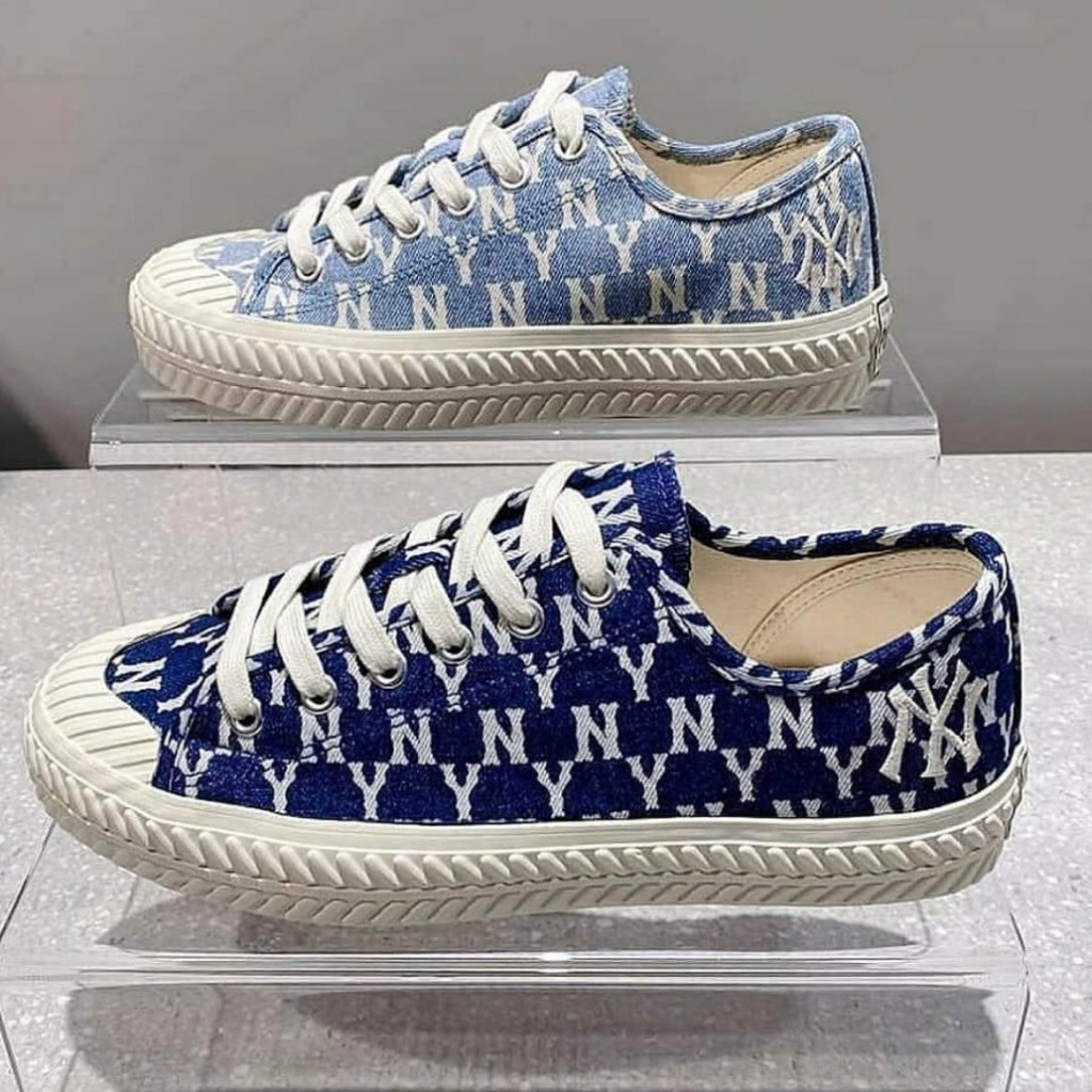 Giày MLB Playball NY *Black*, Playball Monogram, giày sneaker chính hãng, mlb chính hãng