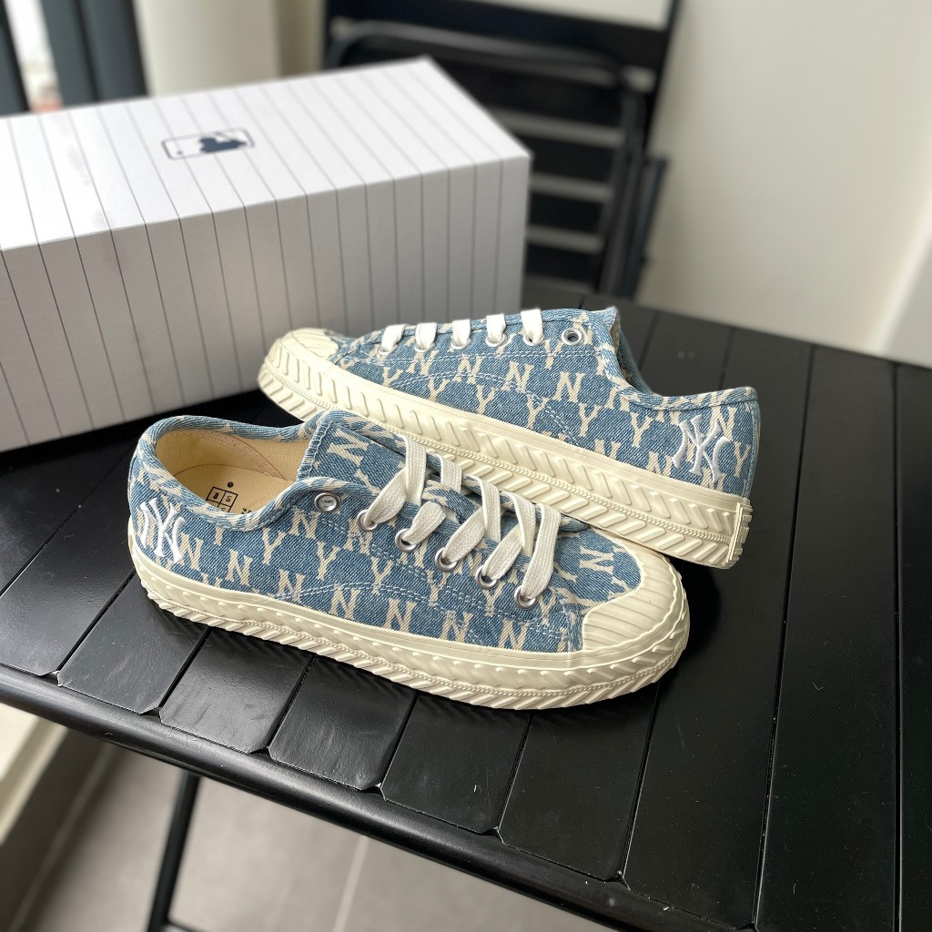 Giày MLB Playball NY *Black*, Playball Monogram, giày sneaker chính hãng, mlb chính hãng