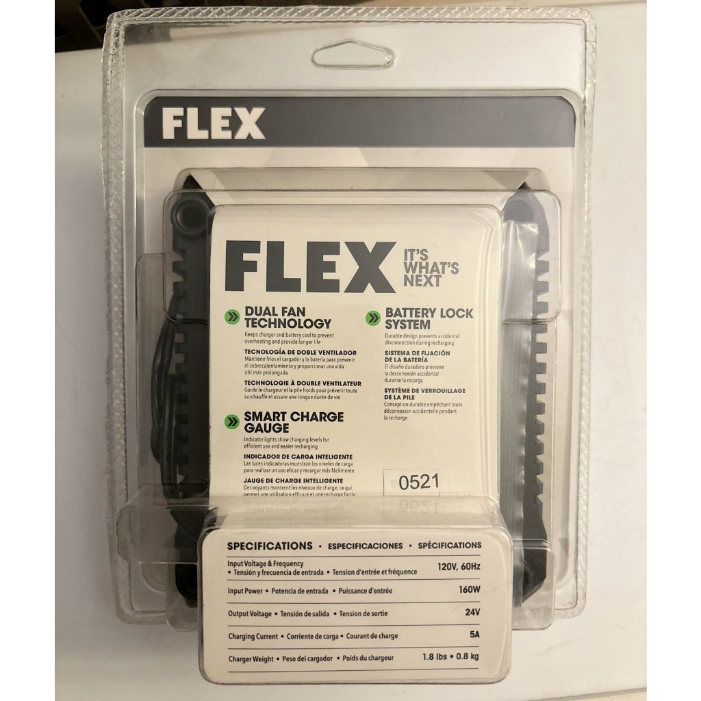 Sạc pin nhanh Flex 24V 160W new 100%