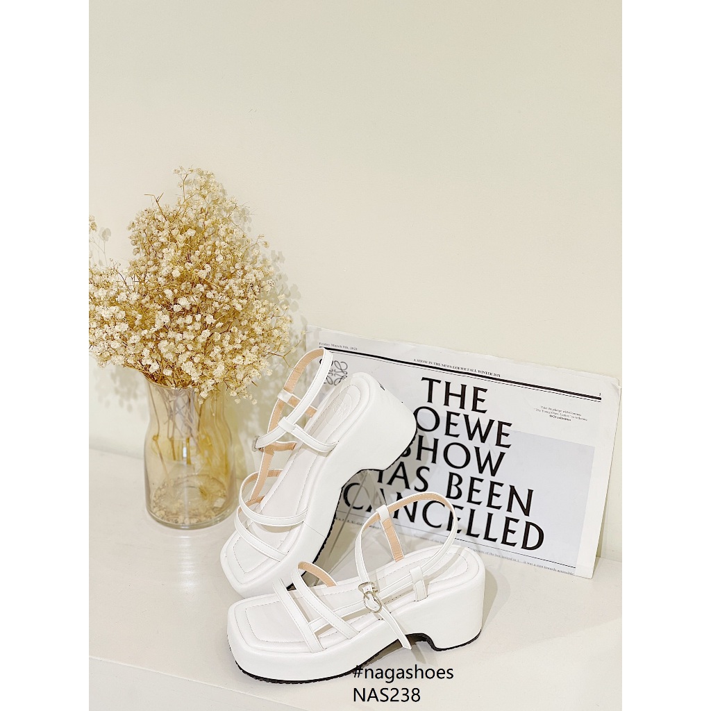 GIÀY SANDAL NAGASHOES 2 QUAI NGANG ĐẾ THÔ 7P NAS238