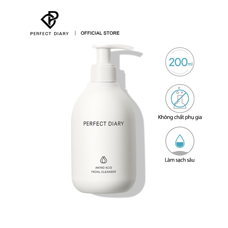 Sữa Rửa Mặt Perfect Diary Axit Amin Tạo Bọt Dịu Nhẹ Cho Da Nhạy Cảm Bảo Vệ Làn Da 200ML