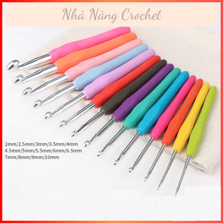 Bộ 14 kim móc cán dẻo 2.0mm - 10.0mm