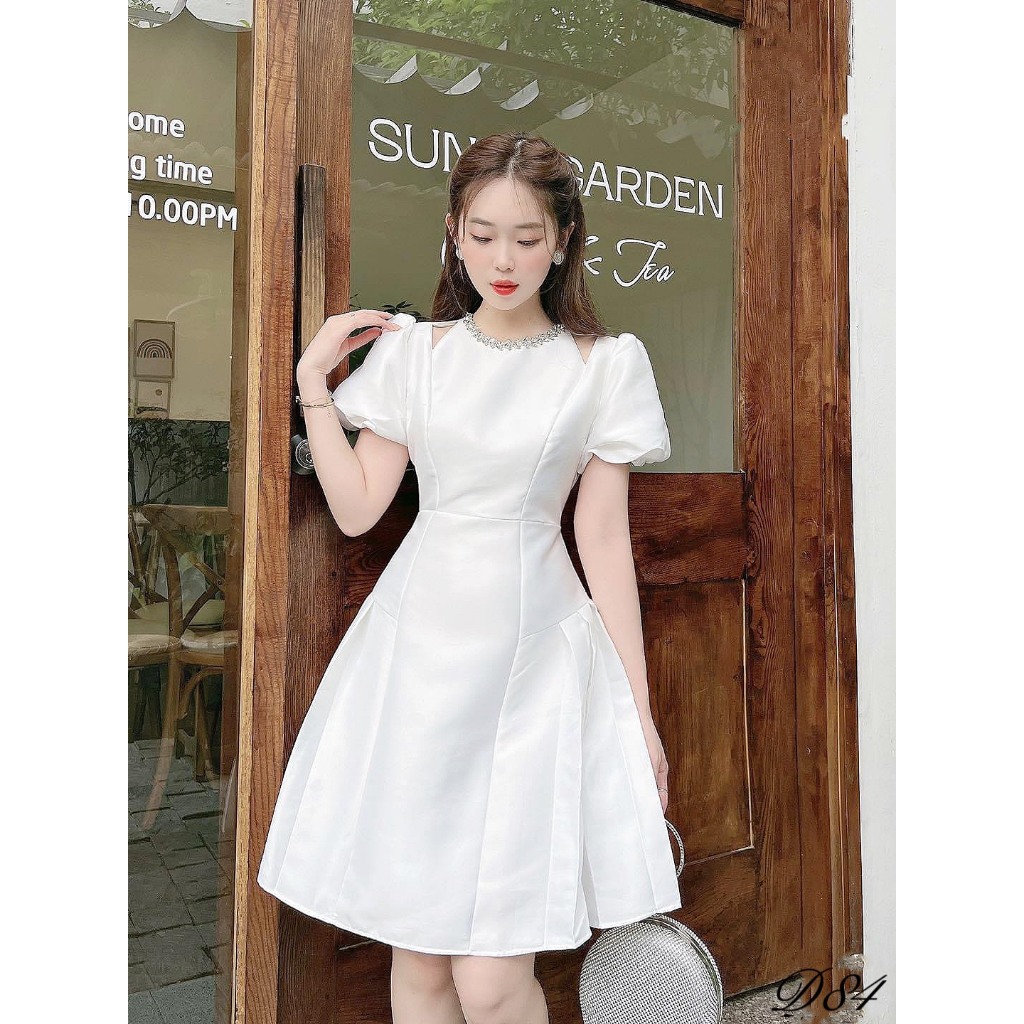 Đầm BIGSIZE thanh lịch, nhẹ nhàng, đính đá sang trọng  - D84- Ú XINH STORE