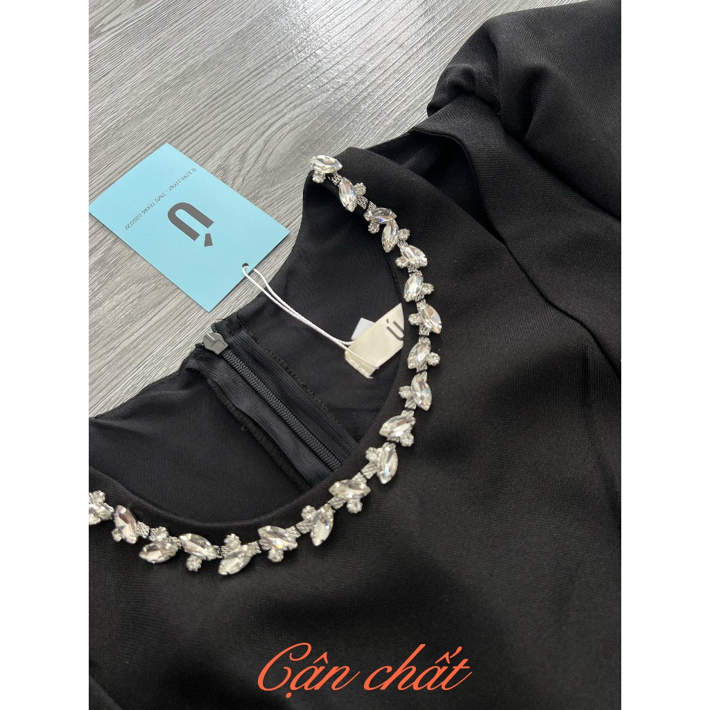 Đầm BIGSIZE thanh lịch, nhẹ nhàng, đính đá sang trọng  - D84- Ú XINH STORE