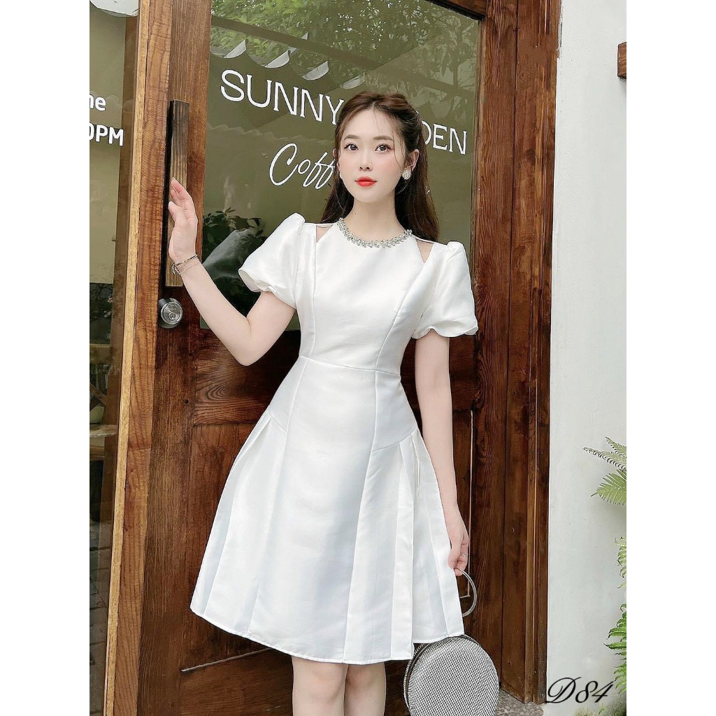 Đầm BIGSIZE thanh lịch, nhẹ nhàng, đính đá sang trọng  - D84- Ú XINH STORE