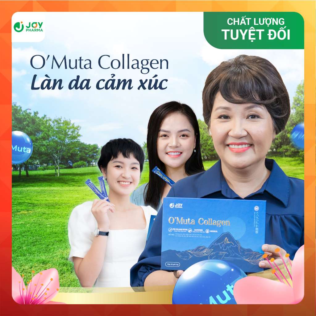 Combo 4 hộp O MUTA Collagen - Chống oxy hóa, căng da, làm sáng đẹp da