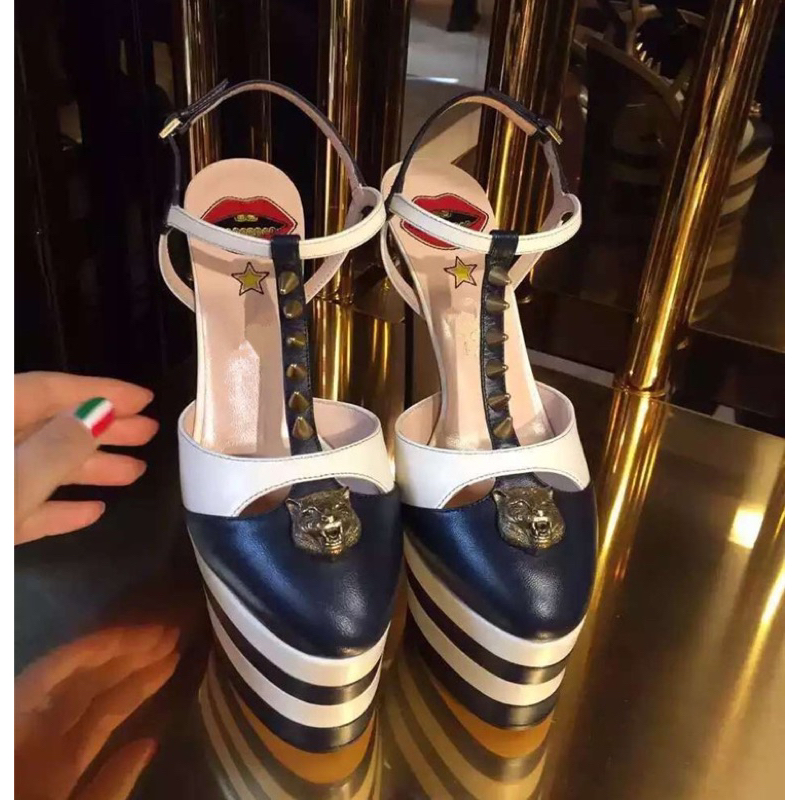 ORDER ✅ Giày Korea mũi tròn đế đúp dầy gót nhọn 15cm