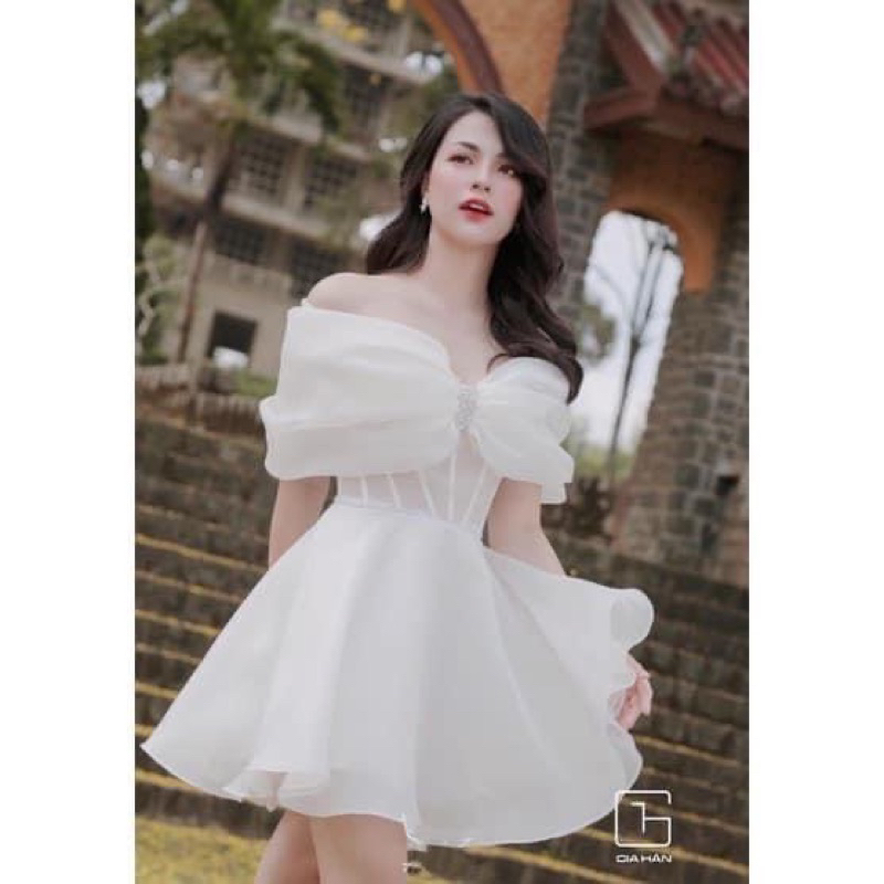 Đầm Dây Rút Tay Phồng Cao Cấp Bigsize Từ 60-90kg