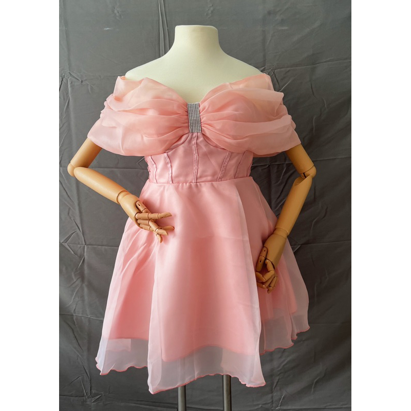 Đầm Dây Rút Tay Phồng Cao Cấp Bigsize Từ 60-90kg