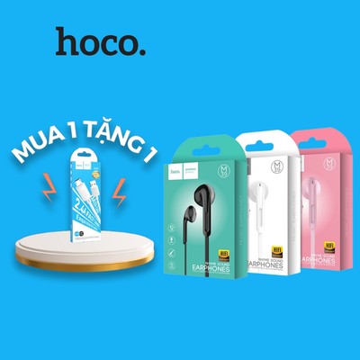 [MUA 1 TẶNG 1] Tai nghe nhét tai Hoco M39 Super Bass tương thích các dòng điện thoại jack 3.5mm