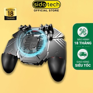 Tay cầm chơi game điện thoại SIDOTECH AK77 có quạt tản nhiệt bắn PUBG / FREE FIRE / ROS - Hàng chính hãng