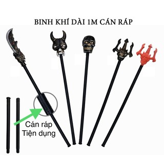 Binh khí Halloween dài 1m cán lắp ráp tiện dụng cho bé hóa trang và trang trí Halloween