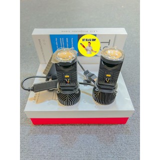 Đèn pha led bi cầu mini h4 t9 công xuất 35w lắp ô tô, xe máy | quy black shop