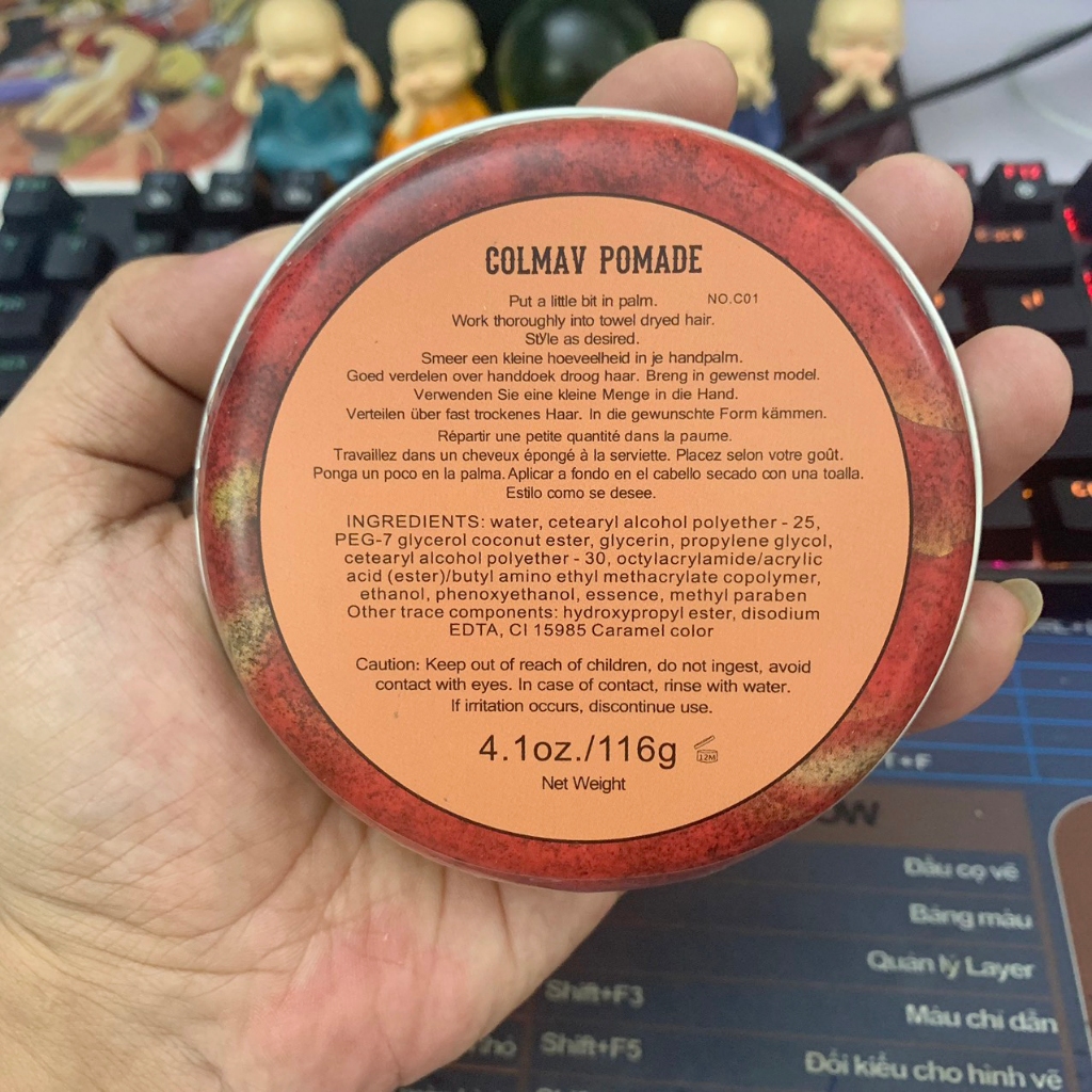 Sáp Vuốt Tóc Nam COLMAV Kingdom Pomade Red - 116Gram, Sáp Vuốt Tóc Hương Nước Hoa Giữ Nếp Cả Ngày Dài Bán Chạy Nhất 2023